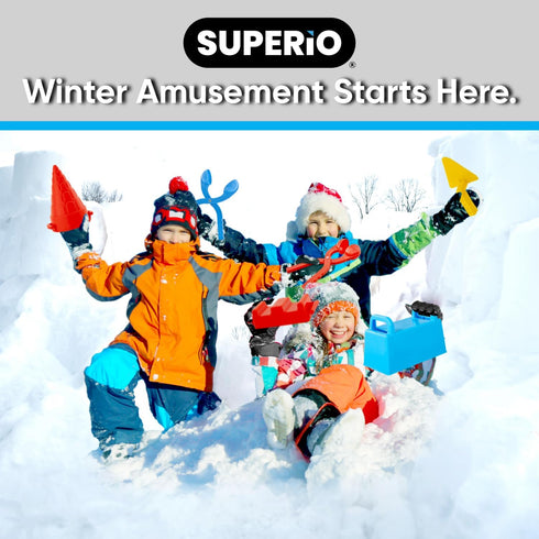 6 Pack Superio Snow Brick Maker Igloo Fort Block Form Outdoor Winter Snow Toys Sand Castle Building Kit for Adults