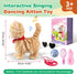 HCdoujoy Set Yellow Walking Cat for Girls Toy Talking Singing Animated Robot Kitty Interactive Plush for Cat for Kids