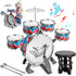 Toddler Drum Set Kids Jazz Kit with Stool, Musical Instruments Toys for Boys Girls Aged 3 4 5 Year Old