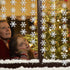 36pcs Silver Snowflake Garland - Winter Wonderland Hanging Snowflakes for Holiday Home Decor