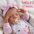 BABESIDE 20-Inch Lifelike Reborn Baby Doll - Realistic Newborn Full Body Vinyl Sleeping Baby Girl with Toy Accessories