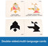BOHS Translucent Tangram with Multilingual Activity Cards - 1 Inch Thickness, Preschool Gift, Window Puzzle Toys