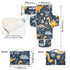 Portable Changing Pad for Baby - Dinosaurs Pattern Waterproof Diaper Changing Mat Travel Changing Pad with Built