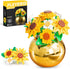 Sunflower Building Set for Adult, 632PCS Flower Bouquet Botanical Collection Building Block