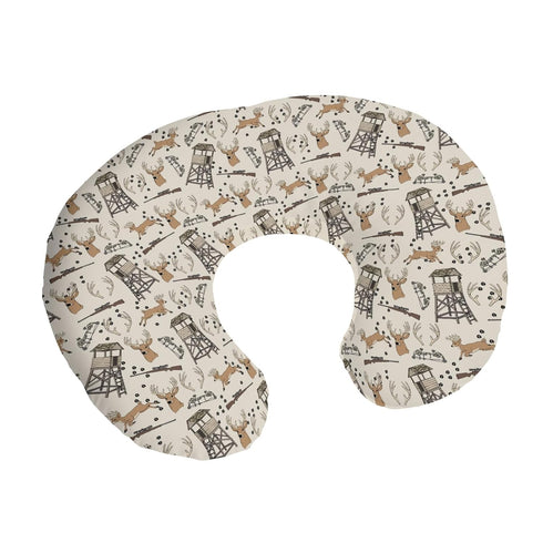 Cstdyfrv Deer Hunting Nursing Pillow Covers Hunter Tree Stand Removable Breastfeeding Slipcover Wild Animals Hunter