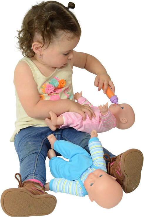 Realistic Twin Baby Dolls - Soft Caucasian Twins for Imaginative Play