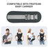 Dark Gray Waistband Extender for Plus Size Comfort - Adjustable Belt
