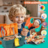 Set 148 Set 3 4 5 6 7 8 VEAIS Kids Tool with Drill, PCS STEM Building Tools with Storage Box Plastic Todder Tool