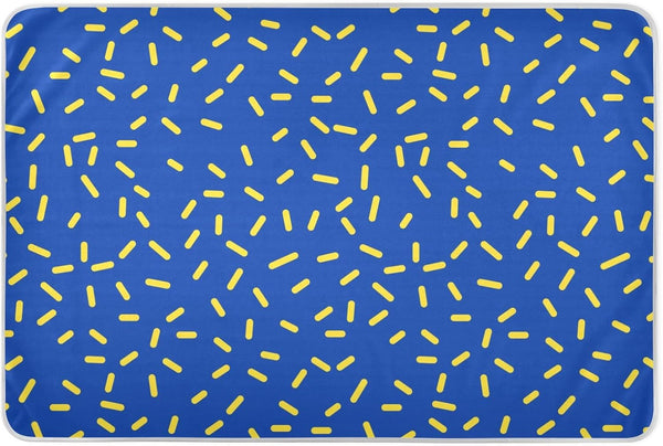 miaozhen Blue Background with Yellow Stripes Changing Pad Covers Water Resistant Potty Training