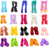 Barwa 10 Pairs Doll Shoes Accessories, Fashion High Heels, Sandals & Boots Pack