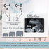Jwitao Countdown Sonogram Picture Frame, Ultrasound Photo Frame with Baby Weeks, Expecting Parents to be Pregnancy Gift