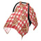 Mazeann Pizza Slices Plaid Car Seat Cover Baby Breathable Soft Infant Carseat Covers