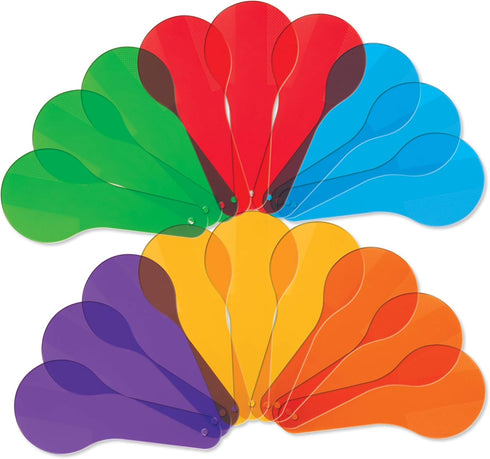 Learning Resources Color Paddles, Set of 18 Paddles for Preschool Science and Classroom Supplies