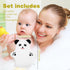 KFHENSOMR 2PCS Baby Bath Mitt Washcloths Gloves Panda Chicken Toddler Soft Washcloths for Kids Designed in Cute Animal