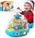 Toylfort Whale Sensory Spinner Toy for Baby: Light Up Rotating Play with Music