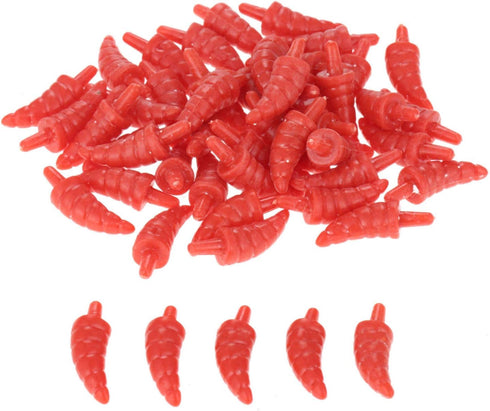 Yetaha 50PCS Mini Snowman Nose Plastic Red Noses for DIY Christmas Decoration Craft