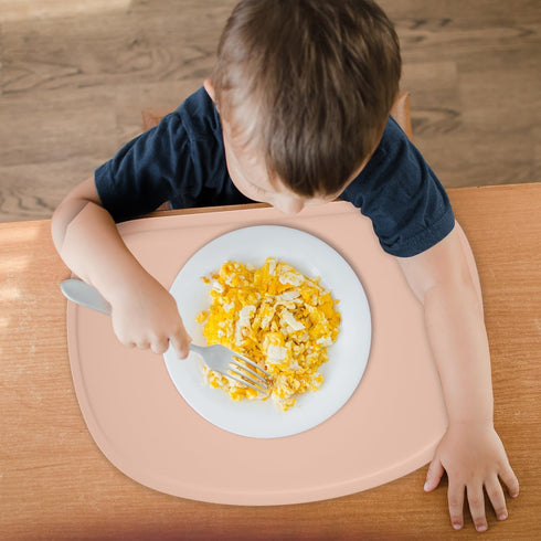 Set 3 Set 6 Cuddle Campus of Silicone Placemats with Raised Edges for Kids,Toddlers,Babies, Non-Slip Dinning Table Mat