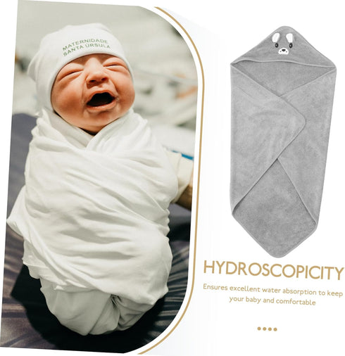 Soft Hooded Towel for Boys and Girls - Absorbent Bath Cape