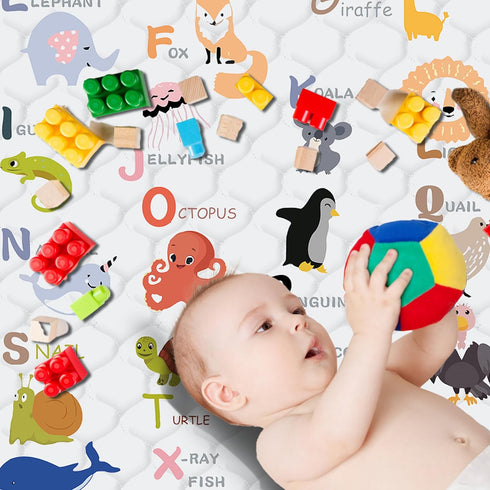 47" 47" Baby Play MatThick Soft X Playpen mat, Non-Slip and Machine Washable Baby Play Mats for FloorCrawling Mat