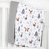 HOMRITAR Baby Blanket for Boys Girls, Soft Plush Minky with Double Layer Dotted Backing, 30 x 40 Inch (Forest Foxes)