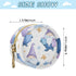 YETTASBIN Cute Gnome Portable Pacifier Holder Case with Metal Hook Buckle & Zipper for Diaper Bag and Stroller