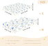 miaozhen 1 Pack 52x28 Cotton Crib Sheets for Baby Boys Girls Soft Squirrel Willow Off White Toddler Mattress Sheet