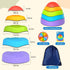 OZMI Balance Stepping Stones for Kids, 5 Pcs Non-Slip Plastic Kit with Storage Bag for Indoor Outdoor Play