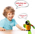 Houwsbaby 9'' Green Electronic Musical Talking Parrot Plush Toy, Interactive Recording Stuffed Animal for Kids