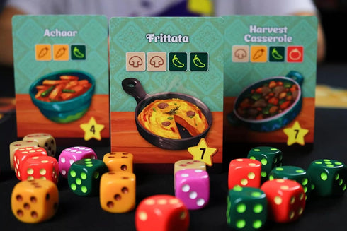 KTBG Diced Veggies Family Friendly Dice Slicing Game for 2-4 Players, Ages 6 and Up