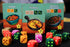 KTBG Diced Veggies Family Friendly Dice Slicing Game for 2-4 Players, Ages 6 and Up