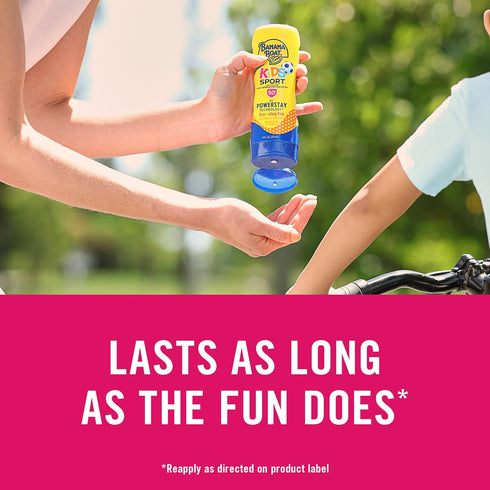50+, 6oz Pack Banana Boat Kids Sport Lotion, SPF each, Twin