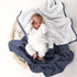 36"x40"(Blue) lulumoon Baby Blanket for Boys Newborns: Lightweight Cotton Swaddle for Receiving - Ideal Stroller