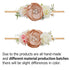Baby Girl Floral Headbands - 3pcs Handmade Nylon Headband Flower Crown, Newborn Toddler Hair Accessories