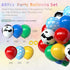 OuMuaMua Toy Inspired Story Party Decorations, 68Pcs Cartoon Balloons with Cow Print for Kids Farm Birthday (12 Inch)