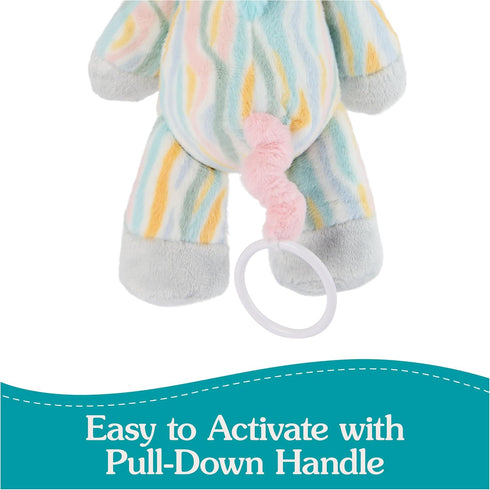 0 12 GUND Baby Safari Friends Zebra Pull-Down Musical Plush, Travel Friendly Sensory Toy with Stroller Loop for Ages