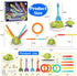 Kslavagcnt 3 1 4-8 Indoor Outdoor Games for Kids, in Musical Jump, Ring Toss Game & Stomping Rocket Launcher for Kids