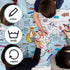 10pcs eatsleepdoodle Coloring World Map Tablecloth for Kids Reusable Washable Activity Table Cover with Washable