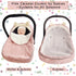 Car Seat Covers for Babies,Winter Baby Car Seat Cover Infant Carseat Covers Canopy,Universal Baby Carrier Cover