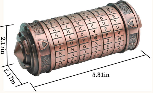 Cryptex Da Vinci Code Mini Cryptex Lock Puzzle Boxes with Special Compartments Anniversary Valentine's Day Romantic