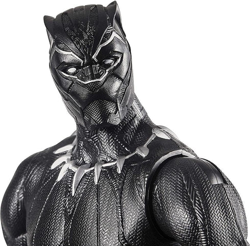 Marvel Titan Hero Series Black Panther Action Figure, 30 Cm Toy for Children Aged 4 Years and Up, Inspired Universe