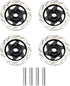 4Pack ShareGoo Metal 12mm Hex Hub Wheel Rim Tires Brake Disc Compatible with Traxxas Tamiya HSP HPI Redcat Racing 1/10