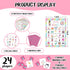 Qssfdgg 24 -03 Spa Party Bingo Cards, Player Beauty Themed Party Bingo Game for Family Adult, Sleepover Party Favor