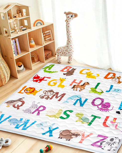 71x79 Baby Play Mat, Mat with Super Soft Touch, Activity Mat with Upgraded Anti-Slip Bottom, Machine Washable Crawling