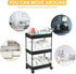Baby Diaper Caddy, Plastic Movable Cart for Newborn Nursery Essentials, Organizer for Changing Table & Crib, Easy to