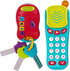 Battat Sensory Toys - Toddler Light-Up Phone & Keychain, Light & Sound Phone + Keys, 10 Months +
