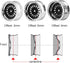 4PCS/Set 64mm Rubber Tires & Plating Plastic Wheels Rims for 1/10 RC On-Road Touring Car Racing (Gold, Offset 9mm)