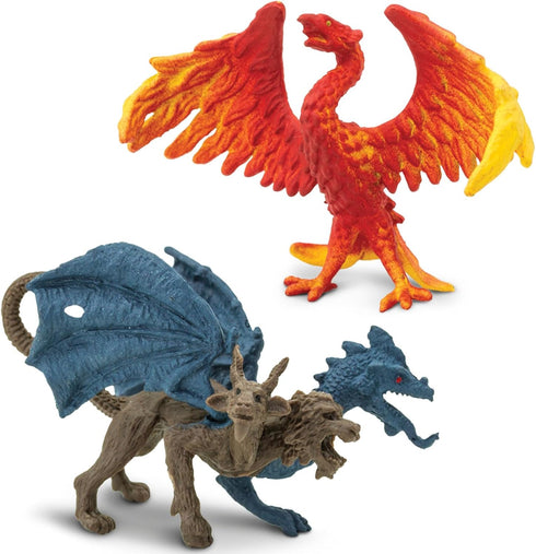 8 3+ Safari Ltd. Mythical Realm TOOB - Mini Figurines: Chimera, Griffin, Phoenix, Unicorn, Sea Dragon, Minotaur