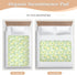 Yoogain 52" 34" Mild and Fresh Flower Lemon Yellow Light Green Changing Pad Covers Soft Absorbent Toddler Bed Pee Pads