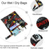 visesunny 2Pcs Cool Monster Truck Wet Bag with Zippered Pockets Washable Reusable Roomy Diaper Bag