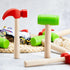 8 Pcs Toy Hammer Simulation, Wooden Hammers and Plastic Tools for Pretend Play Educational Toys for Kids